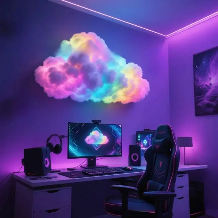 Skanto | LED Cloud Magic Light — Fordyp deg i magisk ro og fortryllende øyeblikk av velvære