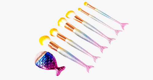 Skanto | Mermaid Dream Glam Brush Set - Perfekt din sminke på en glamorøs måte