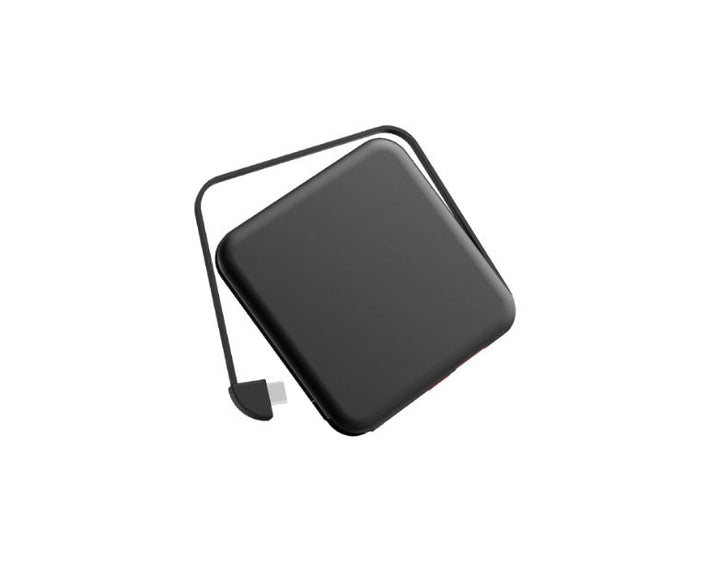 Skanto | Tinier & Thinner Solenergi Power Bank med 3-i-1 Skjult Kabel