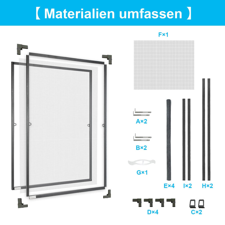 Fluenettvindu insektbeskyttelse antrasitt | Skanto