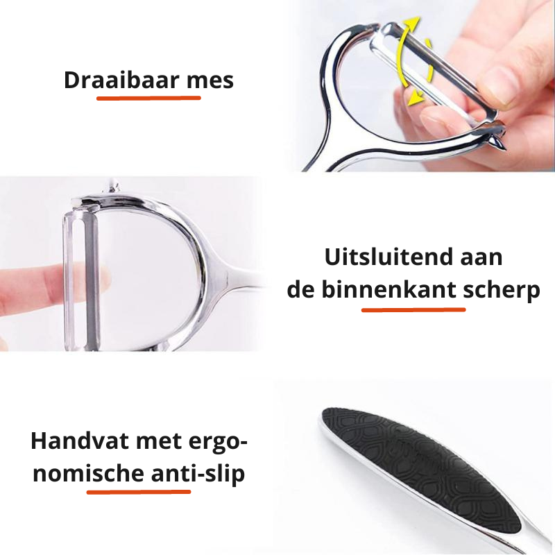 Skanto | SwiftPeel Rustfritt Stål Skreller | Skrell grønnsakene dine enkelt og nøyaktig!