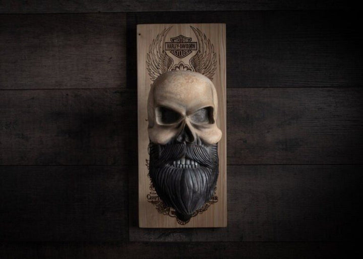 Skanto | Bearded Skull – Eagle Skull & Cross