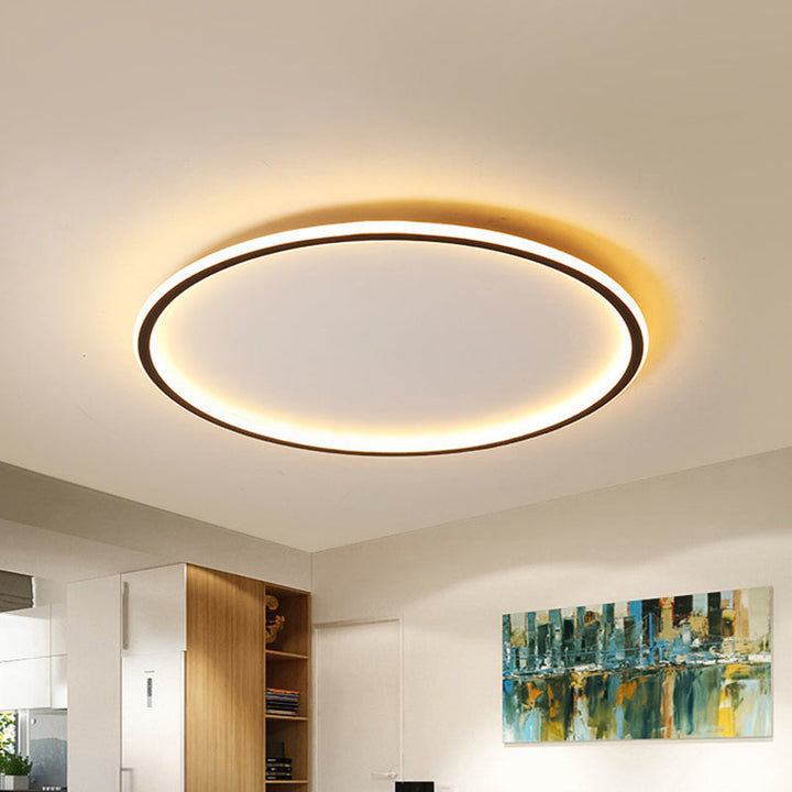 Moderne skandinavisk LED-taklampe med fjernkontroll – dimbar og energieffektiv