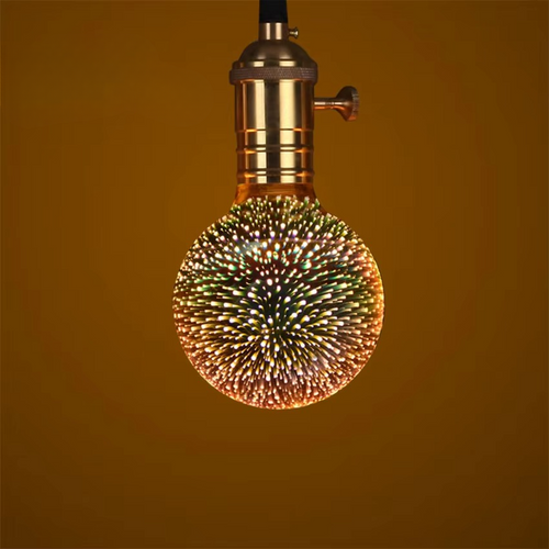 Skanto | 3D Starburst LED-pære – Vintage Edison fyrverkeri lys – E27