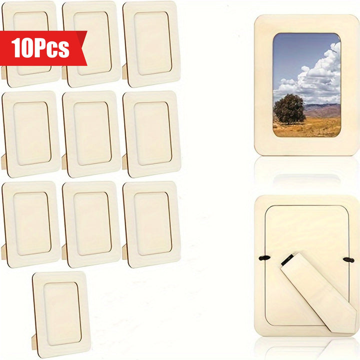 CreativeFrame – Sett med 10 DIY fotorammer Wood Skanto