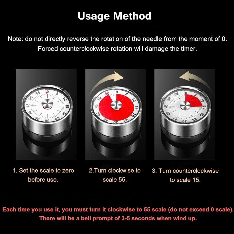 Magnetisk mekanisk manuell timer⏲ | Skanto