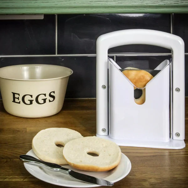 Skanto | Rustfritt Stål Bagel Skjærer For Små & Store Bagels