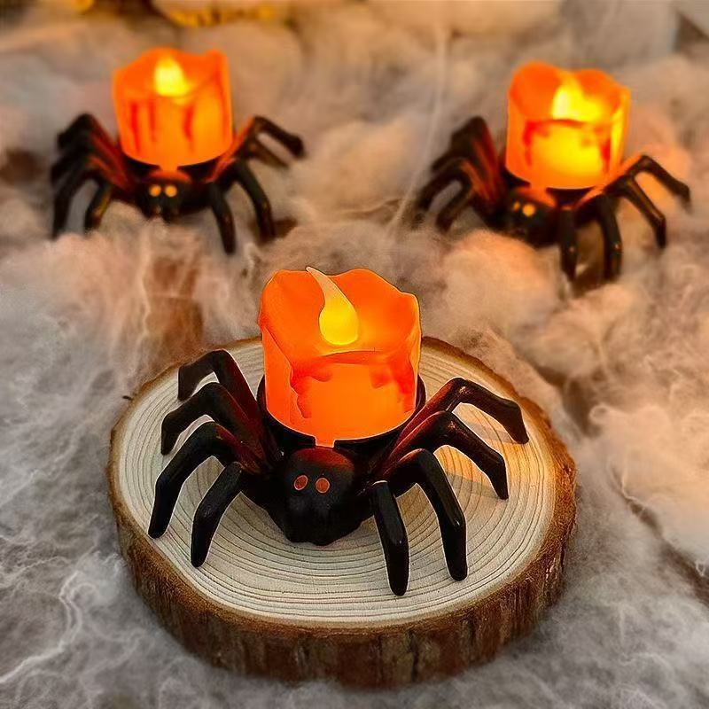 Skanto | Halloween Dekorasjon – Spiderback Ornament med Lys og Øye Design
