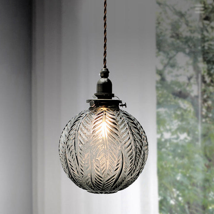 Skanto | Pendellampe med vintage glasskuppel