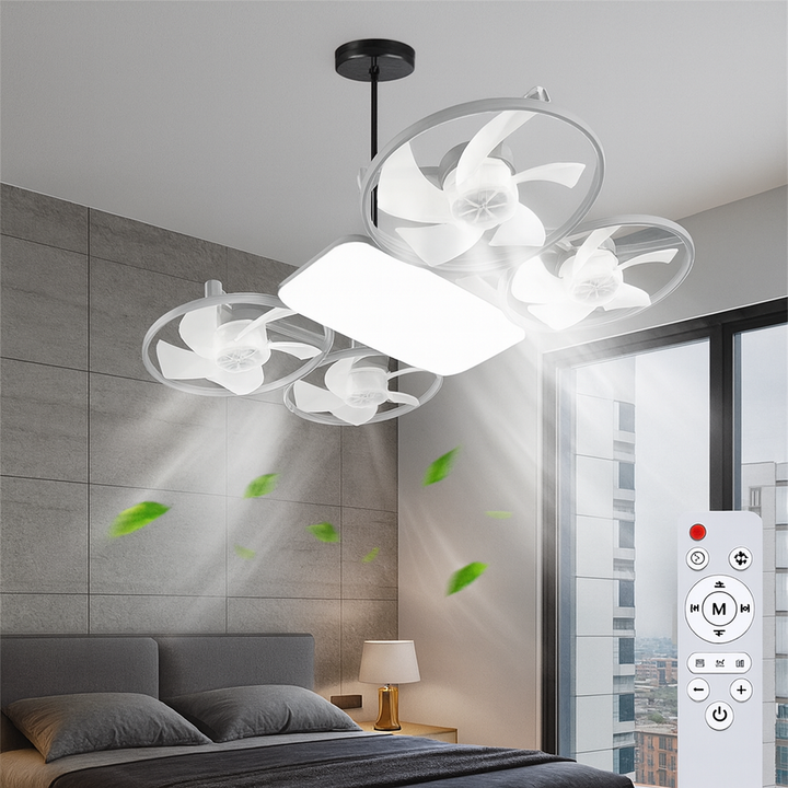 Skanto | Sommer Kjølig Multi-Proppeller Moderne LED Takvifte