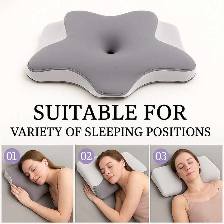 Sommerfuglformet minneskum ergonomisk pute | Skanto