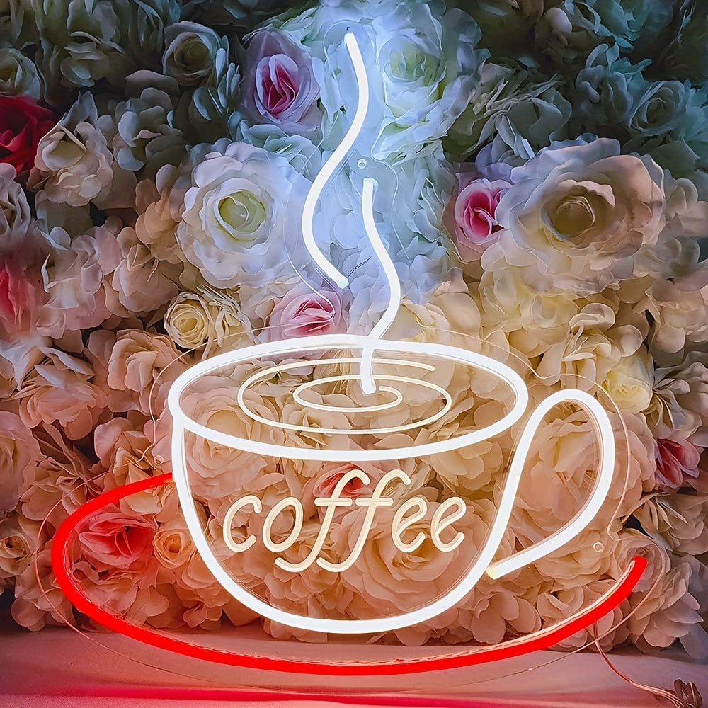 Skanto | LED Neon Kaffe Krus Vegglampe