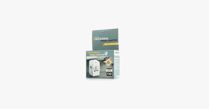 Skanto | Internasjonal pluggadapter - Alt-i-ett CE, RoHS sertifisert USB strømplugg