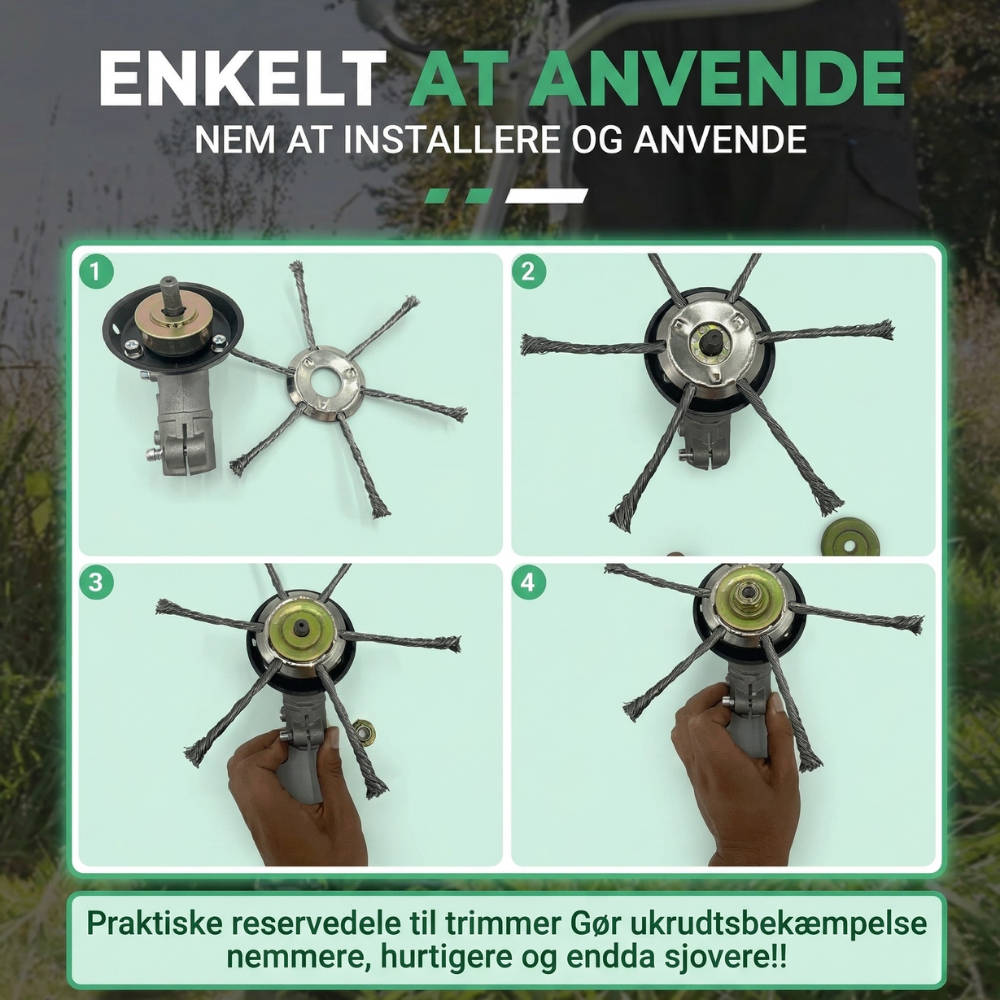 CutForge™ Trimmer Erstatningshode laget av Ståltråd | Skanto