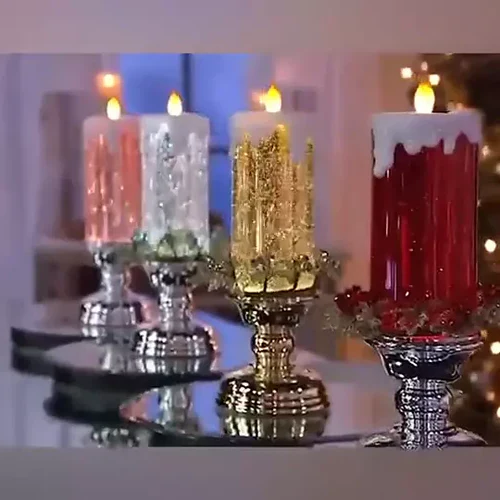 Skanto | LED Julelys Oppladbare Med Glitrende
