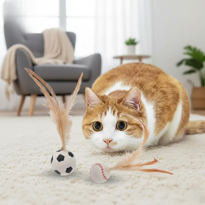 FetherSprint — Slipp løs den ville jegeren i katten din med stille leke moro! | Skanto