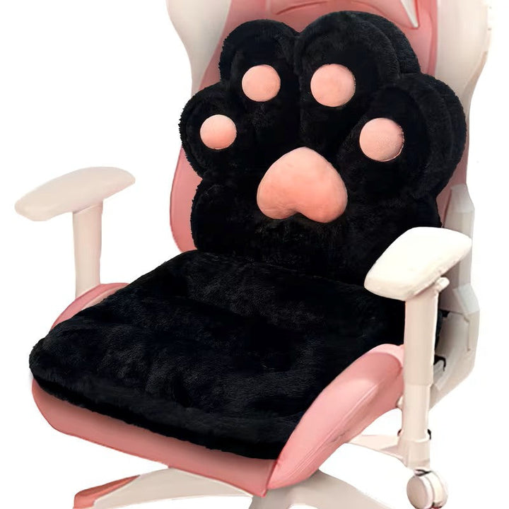 L-formet kattepfotpute – kosete og myk | Fluffy setepute for spillstoler og sofaer | Skanto