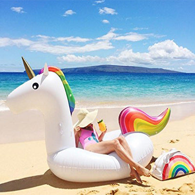 Dame inflatable unicorn svømmebasseng leke Skanto