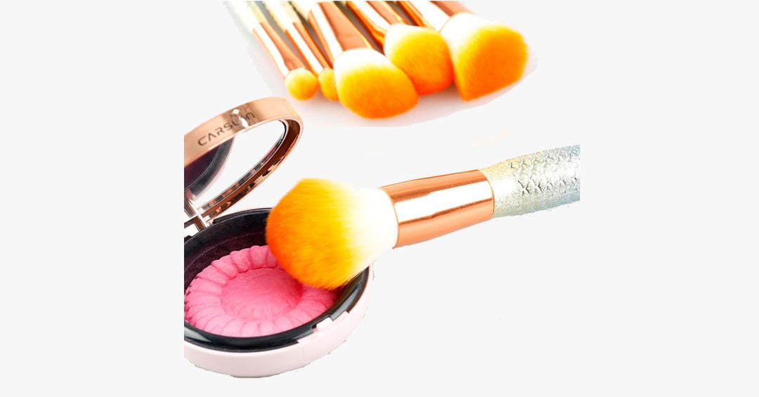 Skanto | Mermaid Dream Glam Brush Set - Perfekt din sminke på en glamorøs måte