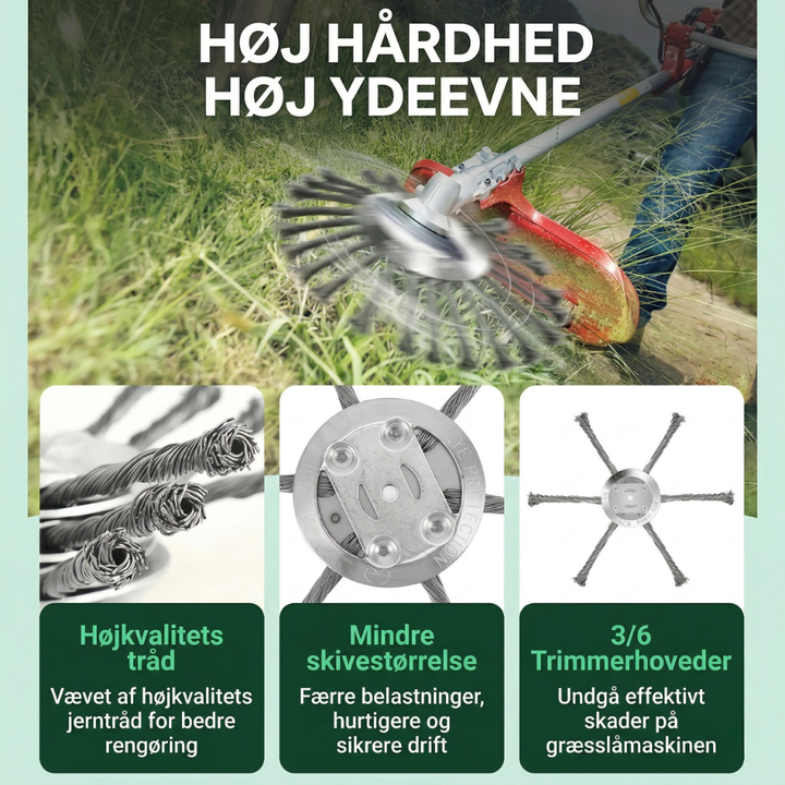 CutForge™ Trimmer Erstatningshode laget av Ståltråd | Skanto