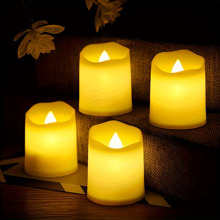 RomanticGlow - Flameless LED Te-lys for Atmosfæriske Øyeblikk Skanto