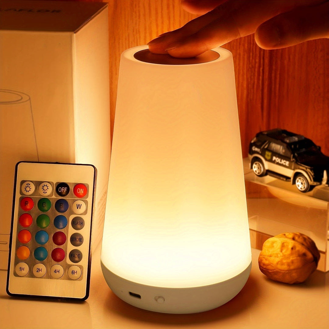 SpaceGlow – Trådløs LED Nattlampe med Timer Skanto