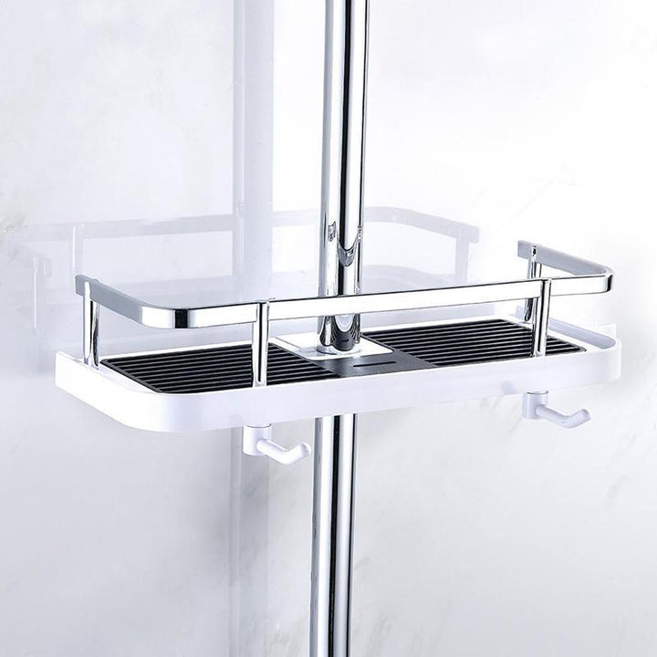 Baderomsreol Caddy for dusjstang, ingen boring Stang dusjreol holder | Skanto