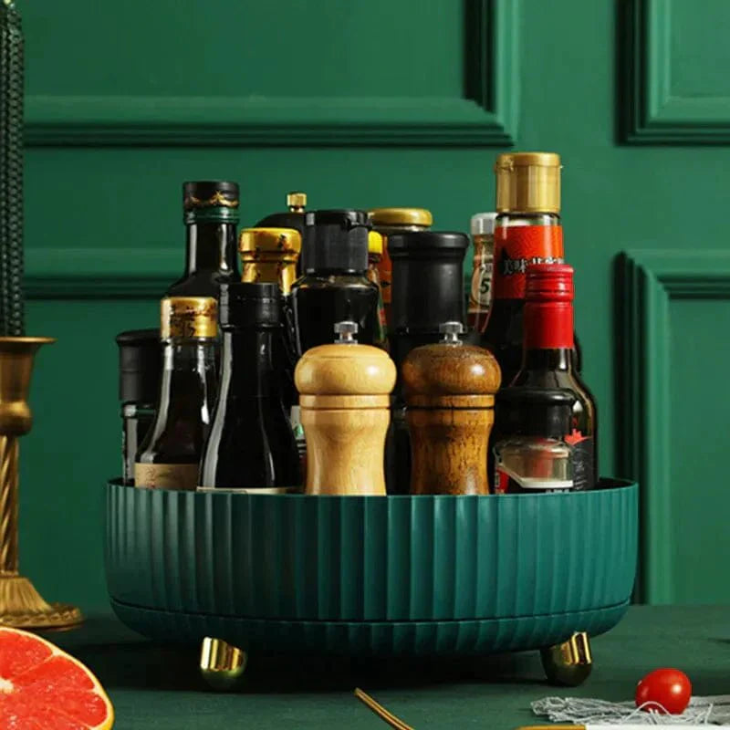 Norvo | 360° roterende organisasjon – plassbesparende svingplateoppbevaring for kjøkken, bad, kontor og pantry