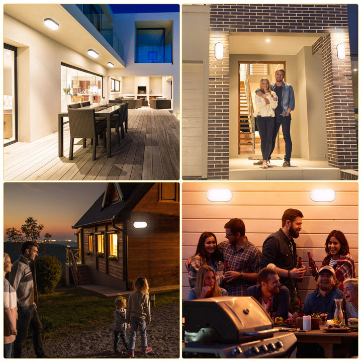 15W LED Fuktbestandig Lys IP54 2 Stykker | Skanto