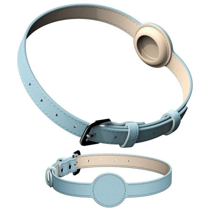 Skanto | EDOUARD – Elegant hundehalsbånd med AirTag-holder og værbestandig design