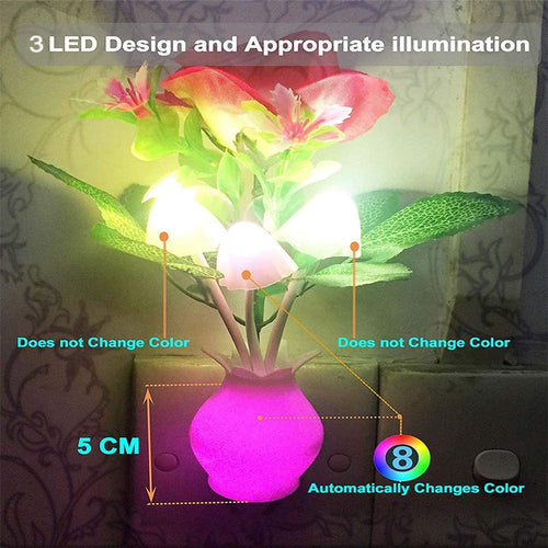 Mini Flower Vase Smart Light Sensor Night Lamp | Skanto