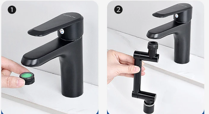 FlexiFlow 360° roterende og utvidbar kranhette Skanto