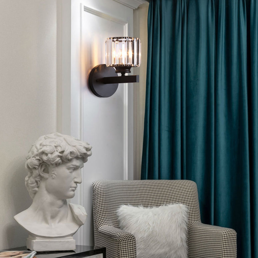 Skanto | Krystallglass Vegglampe med Moderne Arm Design