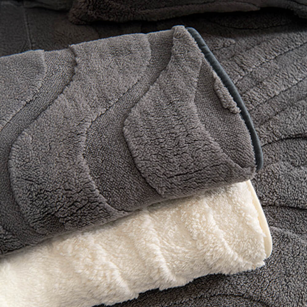 Varm Plush Bøyd Jacquard Rutsjefri Sofa Beskyttelsestrekk | Skanto