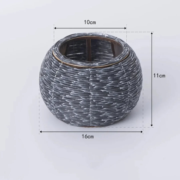Skanto | Nordisk Håndvevd Imitaasjon Rattan Blomsterpotte