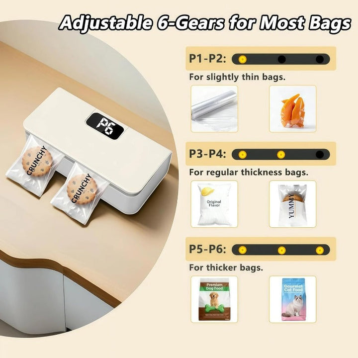 Smart Oppladbar Poseforsegler Skanto