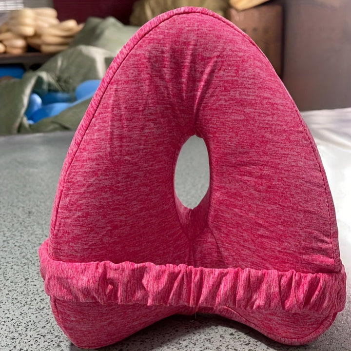 Ergonomisk Knepute for Side-Sovende - Støttende Minne Skum med Vaskbart Trekk | Skanto