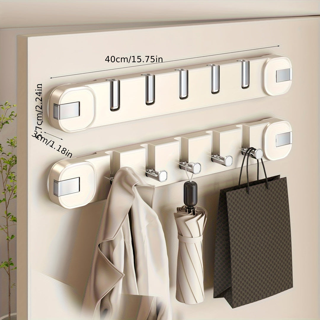 Skanto | Vegghookpanel uten boring – OrganiserenPlus skjult 5-hengestativ