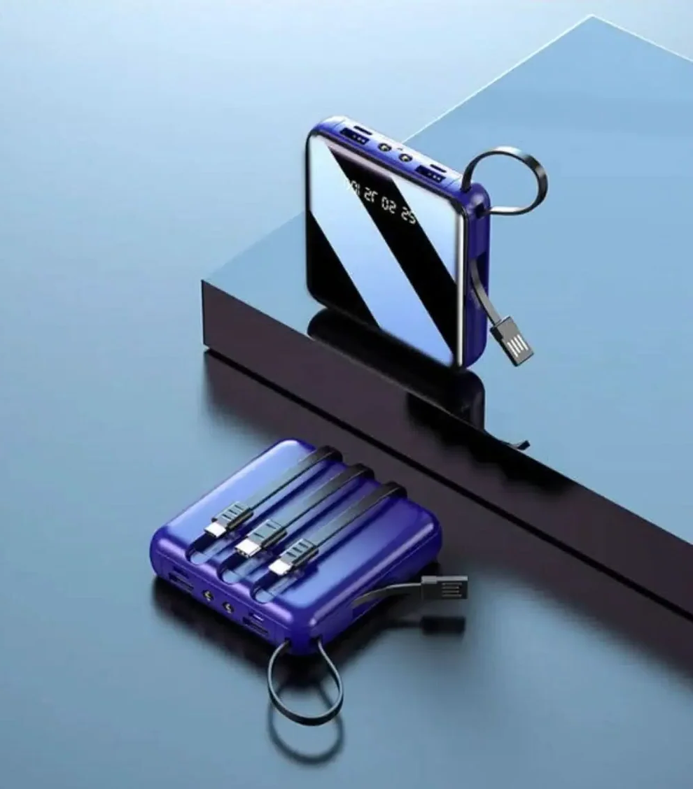 Skanto | Mini Power Bank 4-Tråder 20,000mAh