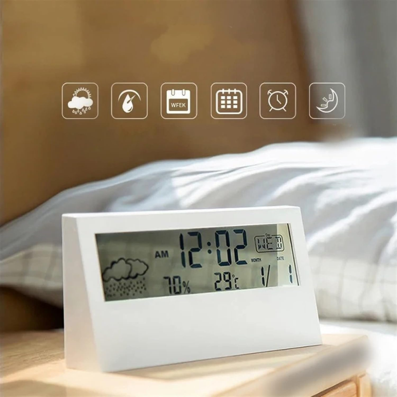 Minimalistisk digitalklokke