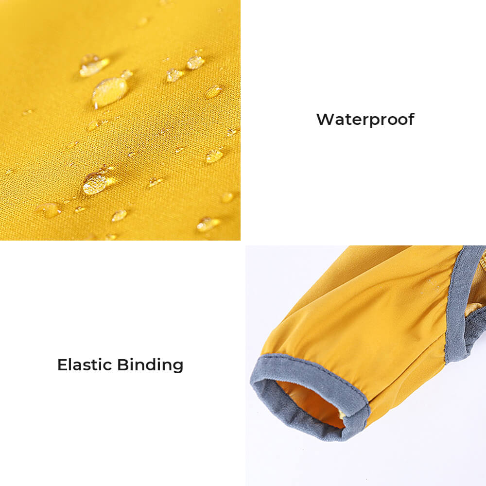 Norvo | Stilfull vanntett justerbar refleksstripe hunderegnjakke med hette