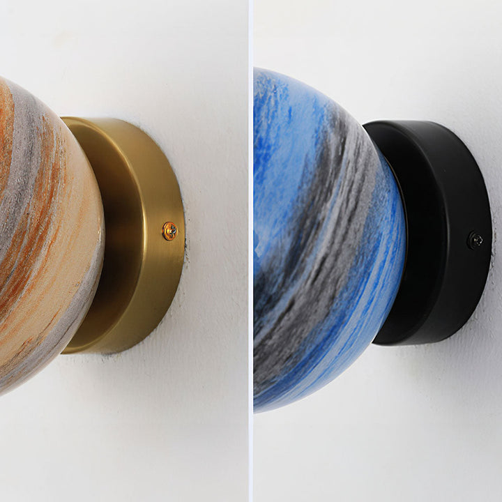 Skanto | Glass Ceiling Light Modern Globe Fixture
