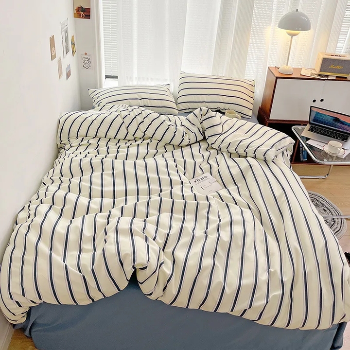 Skanto | Nordiske Striper Sengetøy Sett