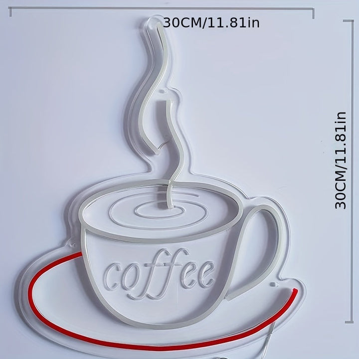 Skanto | LED Neon Kaffe Krus Vegglampe