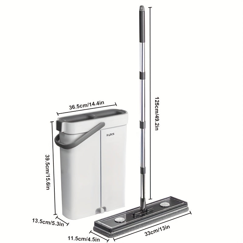 Flat moppesett med bøtte & vridningssystem | Skanto