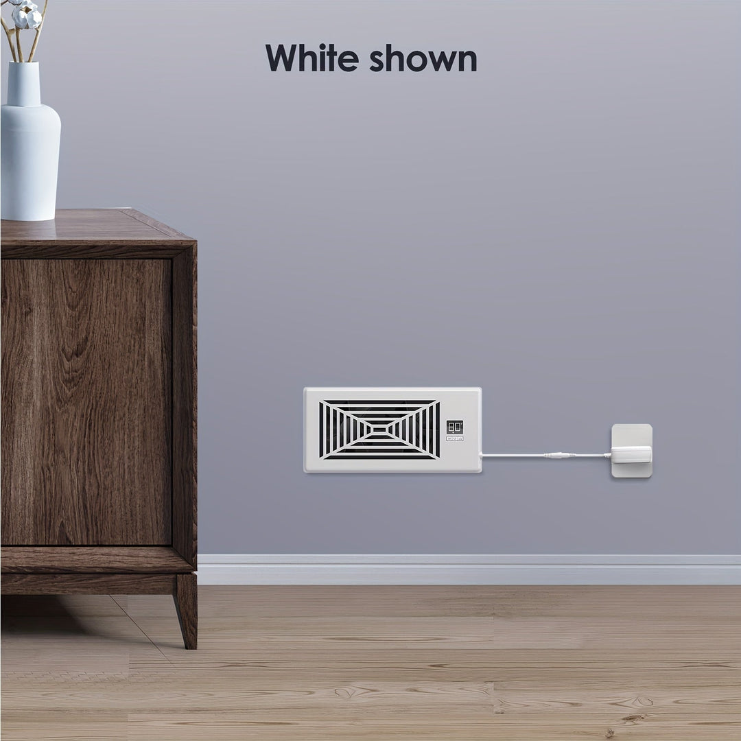 4" x 10" Smart Register Booster Fan – HVAC Byggevare med Fjernkontroll, Termostatkontroll – Stille Drift for Effektiv Oppvarming og Kjøling | Skanto