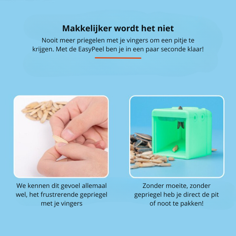 Skanto | EasyPeel | Spar tid og krefter når du skreller solsikkefrøene