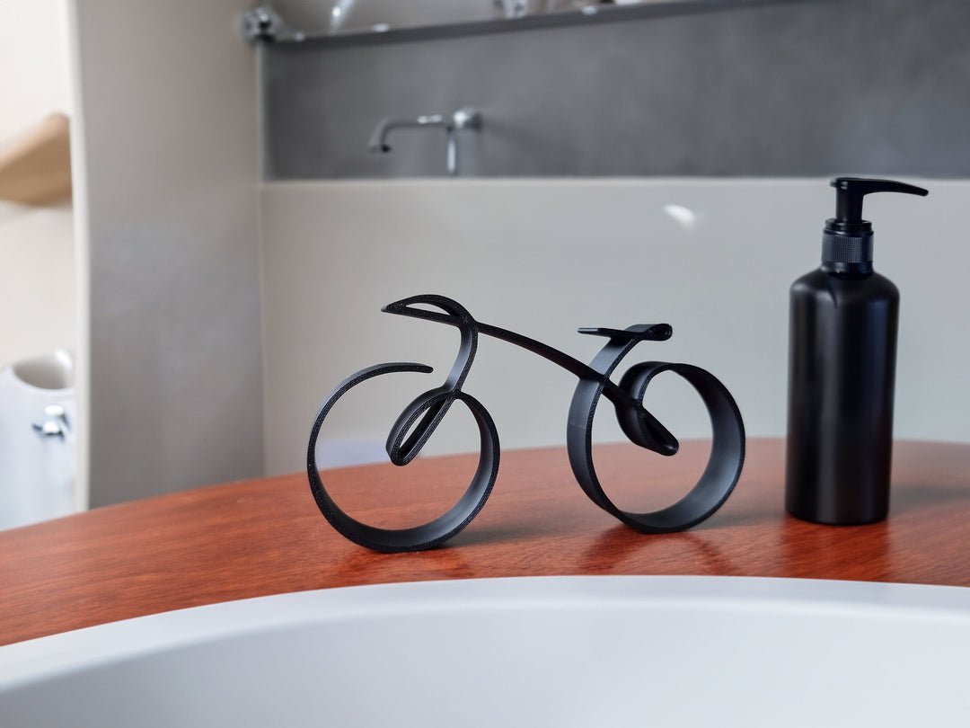 Skanto | Elegant minimalist sykkelskulptur trådramme stil