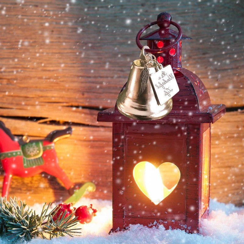 Norvo | 🎄Juletreminne Ornamenter Engelvinger Klokkependant Hengepynt