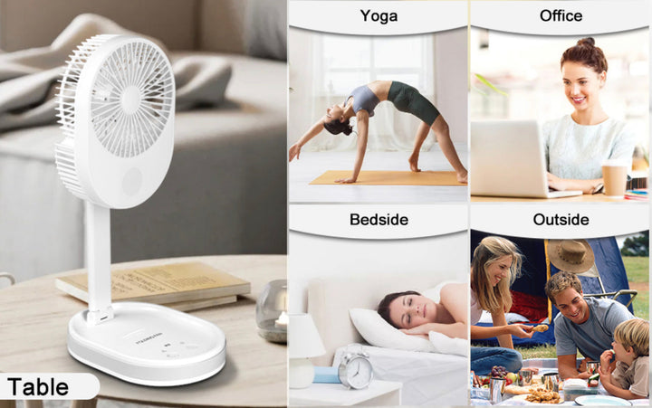 MULTI-FUNCTION FOLDING FAN WITH LIGHT | Skanto